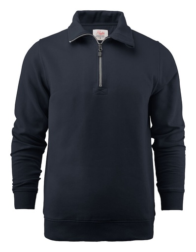 [TXT-2262053-616] Printer Essentials Rounders RSX Sweater Halve Rits Unisex Donker Marine