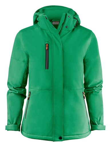 [TXT-2261070-728] Printer Essentials Overlanding Softshell Jas Dames Frisgroen