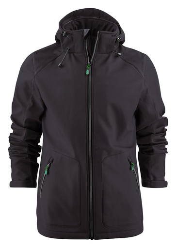 Printer Essentials Karting Softshell Jas Heren Zwart