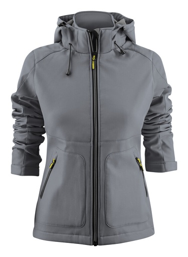 [TXT-2261062-935] Printer Essentials Karting Softshell Jas Dames Staalgrijs