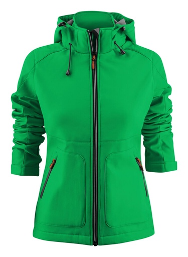 [TXT-2261062-728] Printer Essentials Karting Softshell Jas Dames Frisgroen