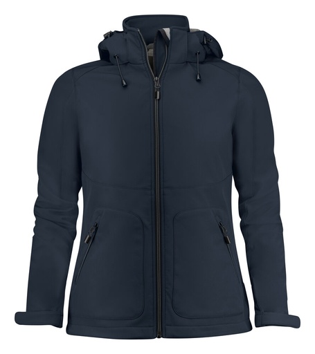 Printer Essentials Karting Softshell Jas Dames Donker Marine