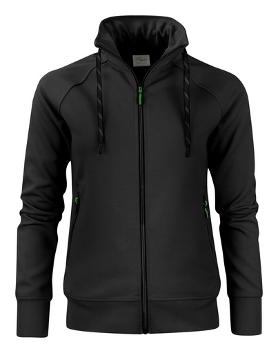 [TXT-2262064-900] Printer Essentials Jog RSX Sweater Volledige Rits Dames Zwart