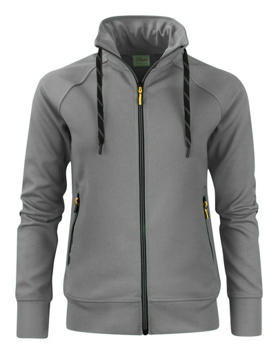 [TXT-2262064-935] Printer Essentials Jog RSX Sweater Volledige Rits Dames Staalgrijs