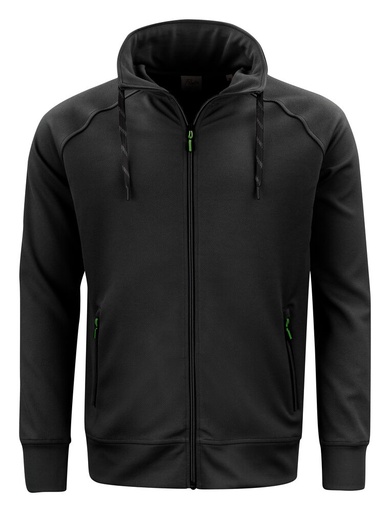 Printer Essentials Jog RSX  Sweater Volledige Rits Heren Zwart