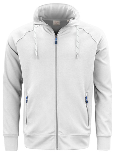 [TXT-2262063-100] Printer Essentials Jog RSX  Sweater Volledige Rits Heren Wit