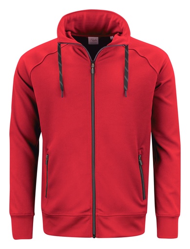 [TXT-2262063-400] Printer Essentials Jog RSX  Sweater Volledige Rits Heren Rood