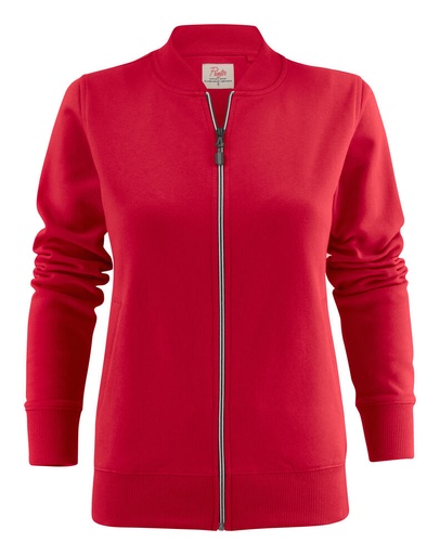 [TXT-2262055-400] Printer Essentials Javelin Sweater Volledige Rits Dames Rood