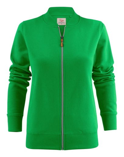 [TXT-2262055-728] Printer Essentials Javelin Sweater Volledige Rits Dames Frisgroen