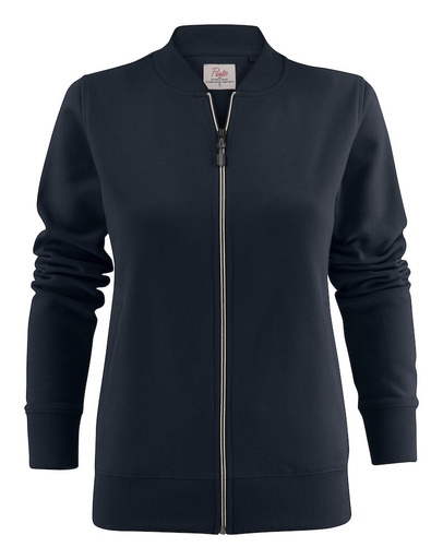 [TXT-2262055-616] Printer Essentials Javelin Sweater Volledige Rits Dames Donker Marine