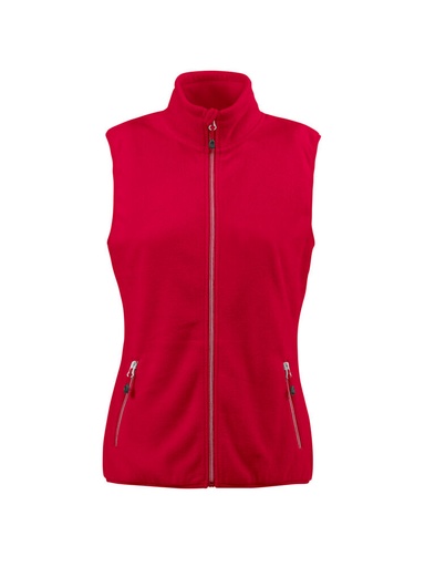 [TXT-2261507-400] Printer RED Sideflip  Bodywarmer Dames Rood