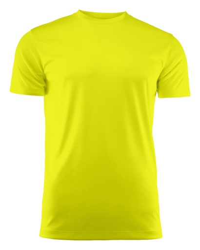 Printer RED Run T-Shirt Heren Neon Geel