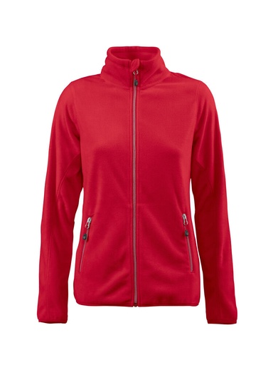 [TXT-2261509-400] Printer RED Twohand  Fleece Jas Dames Rood