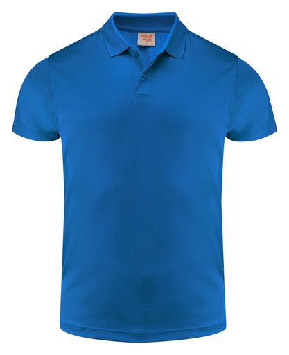 [TXT-2265028-534] Printer RED Smash Polo Heren Helder Blauw