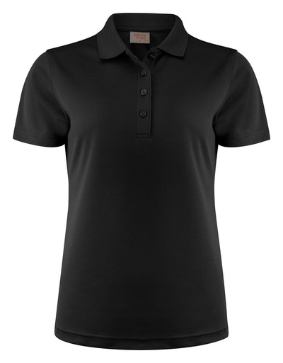[TXT-2265029-900] Printer RED Smash  Polo Dames Zwart