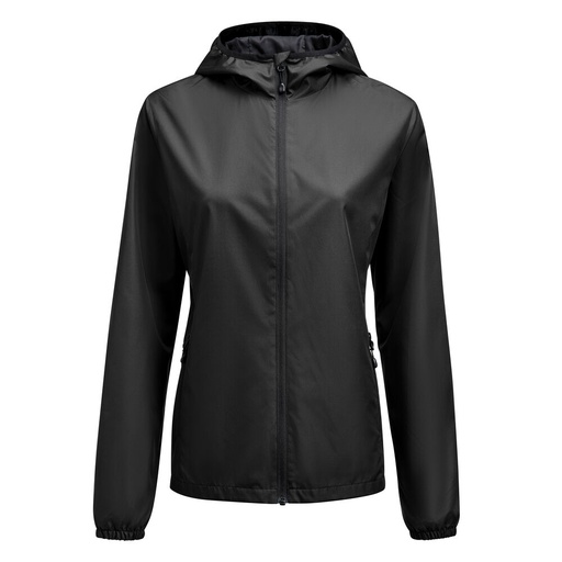 [TXT-2261080-900] Printer Red Grab  Windbreaker Dames Zwart
