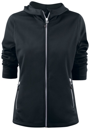 [TXT-2262057-900] Printer RED Layback Hoodie Dames Zwart