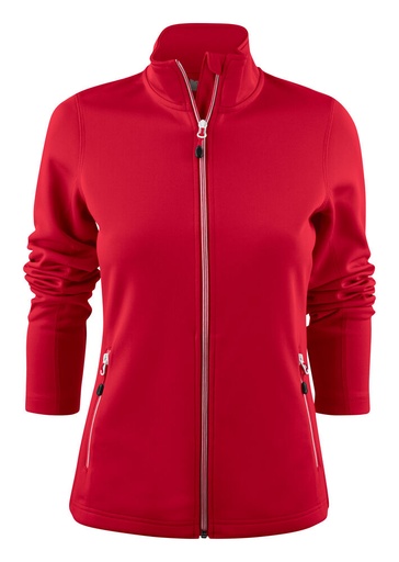 [TXT-2262059-400] Printer RED Powerslide Sweater Volledige Rits Dames Rood