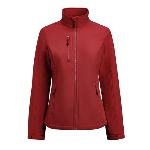 Printer RED Airwalk  Softshell Jas Dames Rood