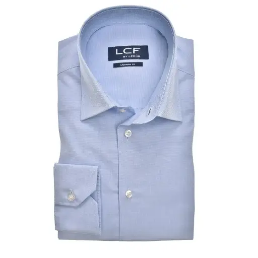 [LCF-8328519-120-000-000] Ledûb Corporate Fashion Shirt Light blue Modern Fit N Single Cuff 