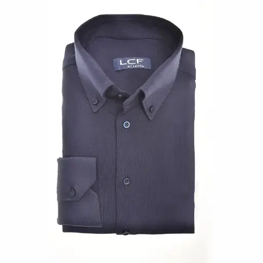 [LCF-8348537-290-000-000] Ledûb Corporate Fashion Shirt black Slim Fit Single Cuff Tricot
