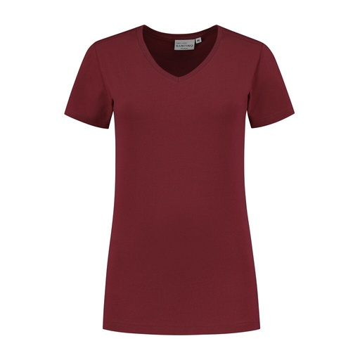 Santino T-shirt Lebec Ladies Burgundy