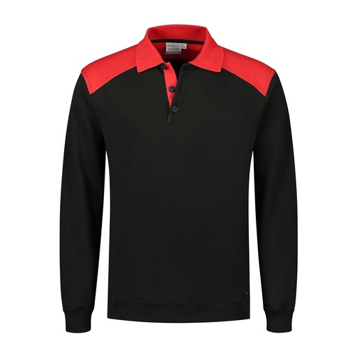 Santino Polosweater Tesla Black / Red