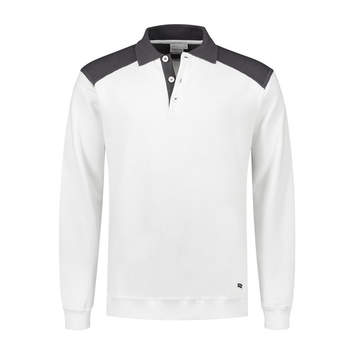 Santino Polosweater Tesla White / Graphite