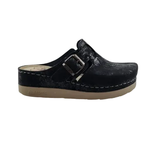 Zorgklomp PU Dina Black 2025