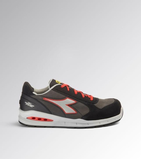 [DI-701.181148.C9034] DIADORA RUN NET AB LOW S3S FO SR ASPHALT/SILVER/RED