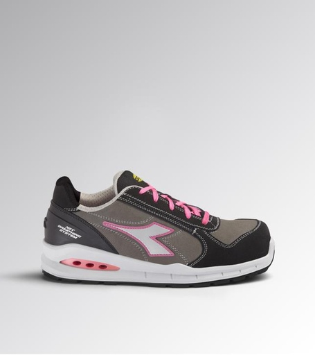 [DI-701.181148.D0447] DIADORA RUN NET AB LOW S3S FO SR SMOKED PEARL/SILVER/SHOCKING P