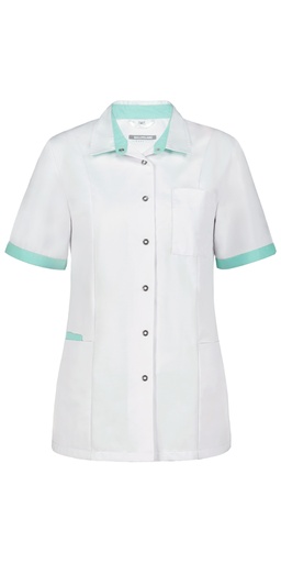 Haen Trend Line damesjasje Fijke Wit met mint contrast