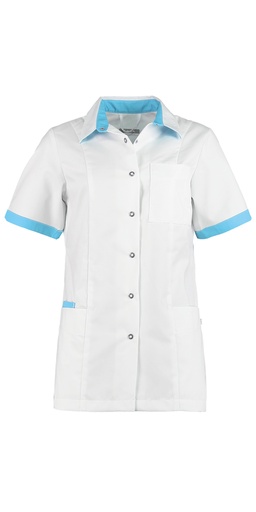 Haen Trend Line damesjasje Fijke Wit met magic azur contrast