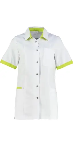 Haen Trend Line damesjasje Fijke Wit met sulfur yellow contrast