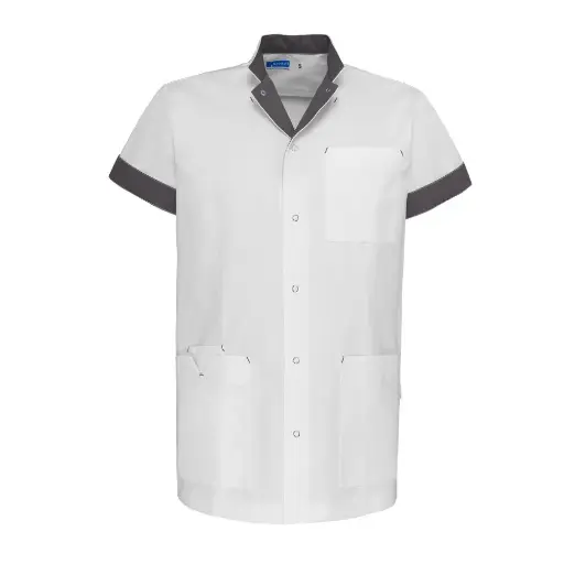 De Berkel JAIMY Unisex jack wit/taupe