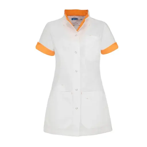 De Berkel LIVIA Damesjack wit/oranje