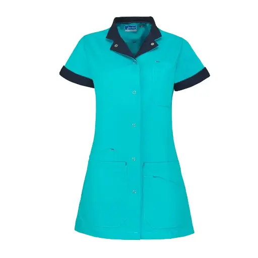 De Berkel LIVIA Damesjack turquoise/navy