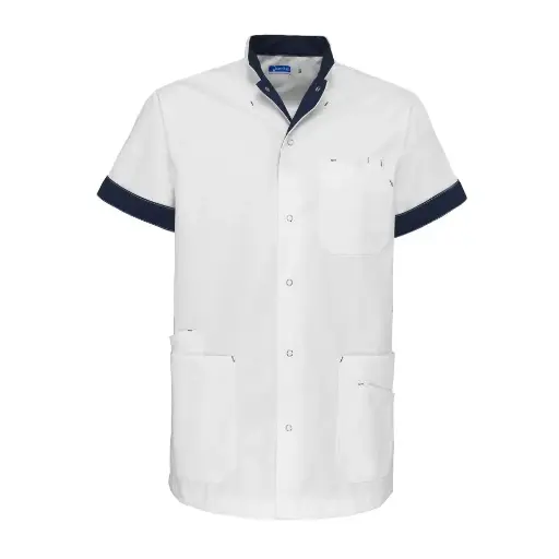 De Berkel LIVIO Unisex jack wit/navy