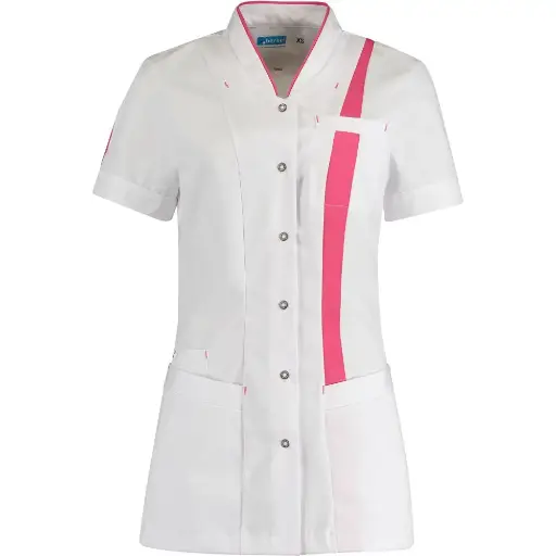De Berkel LARA Damesjack wit/fuchsia