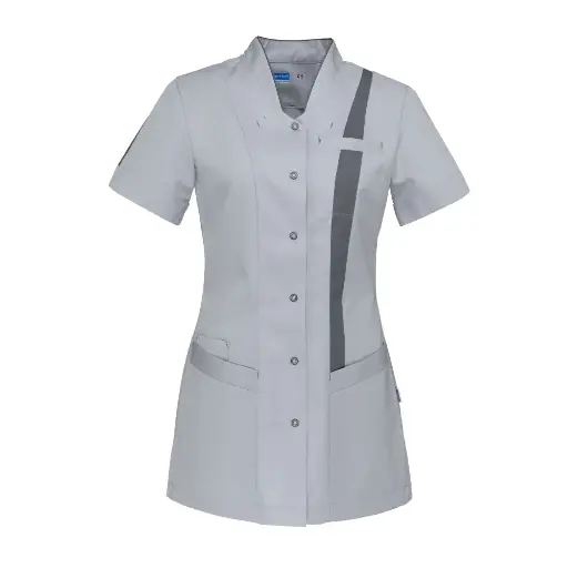 De Berkel LARA Damesjack lichtgrijs/donkergrijs