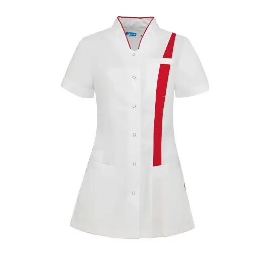 De Berkel LARA Damesjack wit/rood