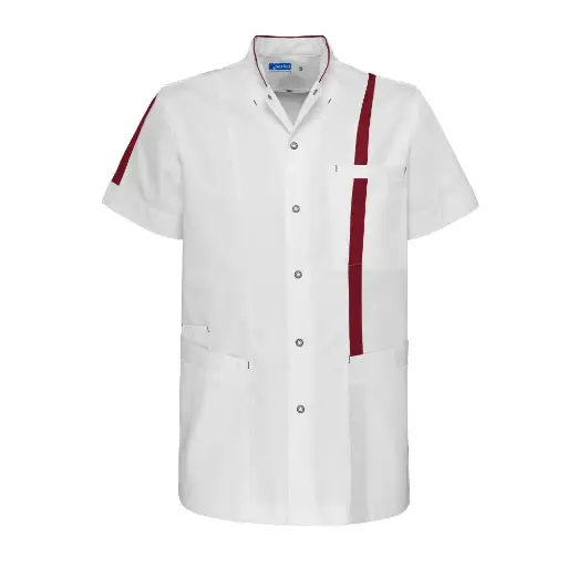 De Berkel LEX Unisex jack wit/rood
