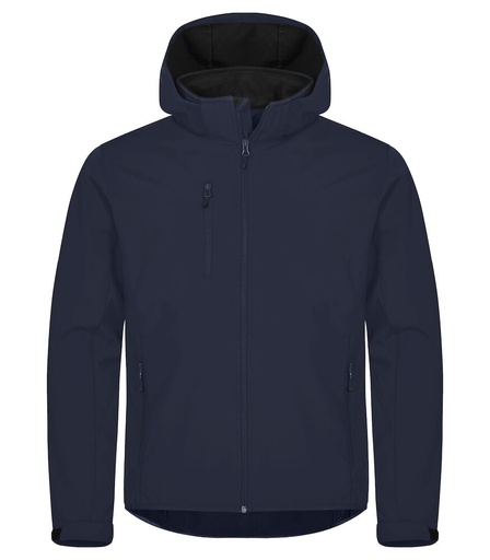 [CL-0200912-580] Clique Classic Softshell Hoody Jacket dark navy