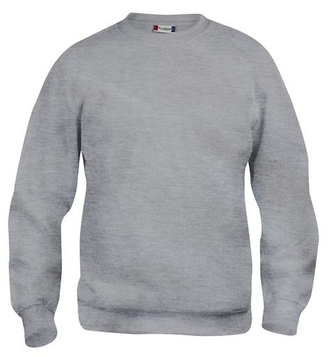 Clique Basic Roundneck grijsmelange