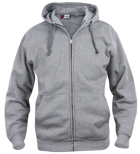 Clique Basic Hoody Full Zip grijsmelange