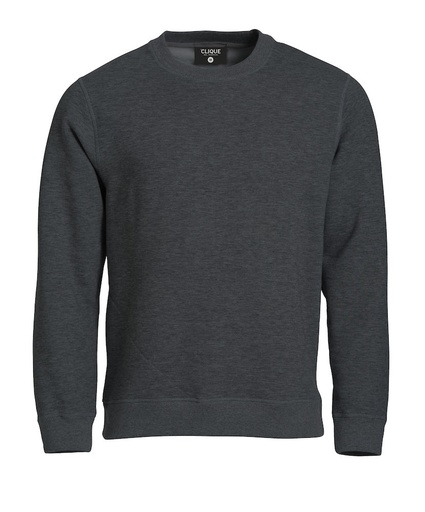 Clique Classic Roundneck antraciet melange