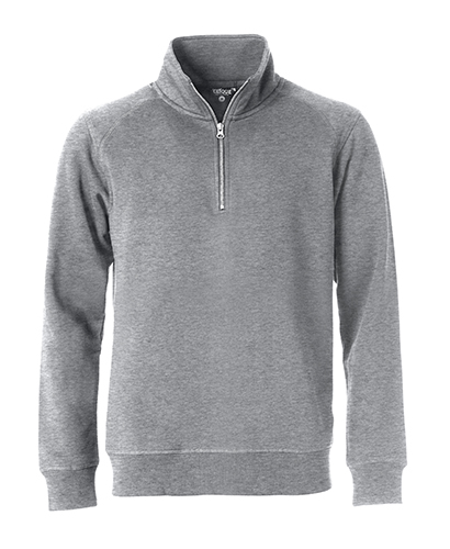 Clique Classic Half Zip grijsmelange