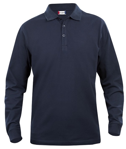 Clique Classic Lincoln L/S Polo dark navy