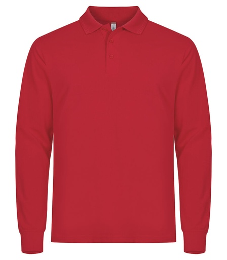 Clique Manhattan L/S Polo rood