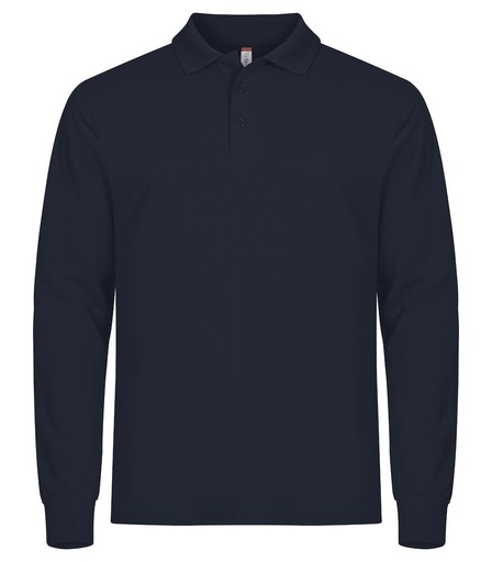 [CL-028252-580] Clique Manhattan L/S Polo dark navy
